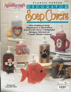 Plastic Canvas Pattern Booklet-Decorative Soap Covers-7 Designs-Christmas Gifts - Picture 1 of 1
