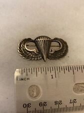 Authentic US Army WWII Airborne Infantry Jump Wings Airborne Badge STERLING