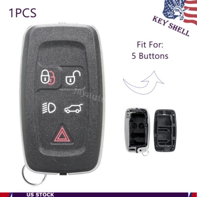 Capa chave remota para Land Rover LR2 LR4 Range Rover Sport Evoque 5 botões - Imagem 1 de 4