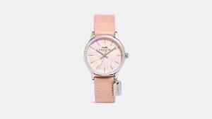 Coach Ruby Women's Watch, 32 Mm Pink New in Box, Style 14502935, Leather Strap