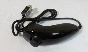 Nintendo Wii Wii U Nunchuk Controller Black OEM - Picture 1 of 5