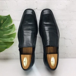 COLE HAAN Mens Loafer Size 11 M NikeAir Black Leather Slip On Shoes - Picture 1 of 14