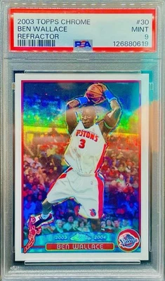 2003-04 Topps cromo - refractor Ben Wallace #30 Foto 1 de 2