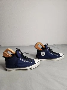 Converse Chuck Taylor High Street Mid Navy Shoes Mens Size 7.5 W9.5 Blue 172801F - Picture 1 of 9