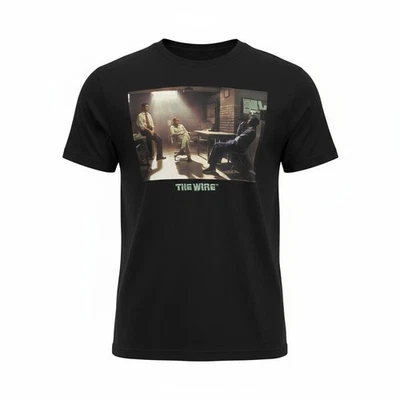 Camiseta gráfica HBO The Wire × Shoe Palace negra 100 % algodón para hombre pequeña 2024 Foto 1 de 4