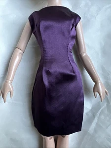 UNBRANDED ELLOWYNE WILDE & NEEMA SIZE 16” Fashion Doll Clothes PURPLE SILK DRESS - Picture 1 of 13