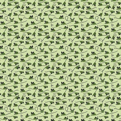 Yard ~ Mice On Pea Green 作者 Dear Stella $3.99 船任何数量的织物 — 第 1/3 张图片