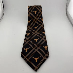 Texas Longhorns NCAA karierte Herrenkrawatte Collegiate von Eagle Wings - Bild 1 von 4