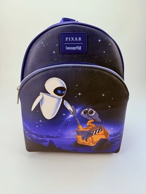 Disney Loungefly Pixar Wall-E & Eve Night Sky Mini Backpack NWT - Image 1 of 4