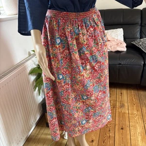 Liberty Plus “ready to Sew” Floral Cotton/wool mix Skirt new old shop stock - Picture 1 of 11