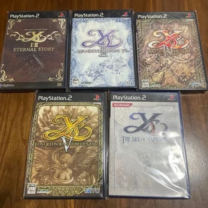 Ys I-V VI Ark of Napishtim PS2 Set Lot NTSC-J Falcom JRPG Tested Working - Picture 1 of 6