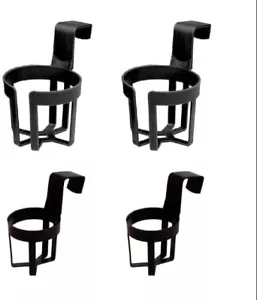 4-Pack Black 2 Large Big Automotive Cup Holders for Car 44oz and 2 Small 12oz - Picture 1 of 7