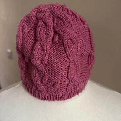 Girls George Pink Wool Beanie Hat One Size - Image 1 of 4
