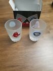 Sports Crate Loot Crate MLB Red Sox Frosted Novelty Shot Glasses Set of 2 NEW 
