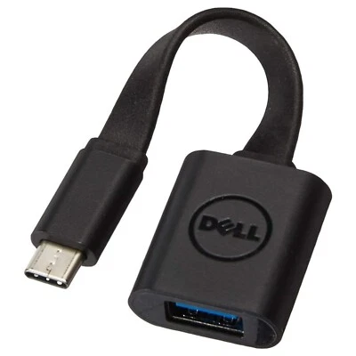 Genuine Dell USB-C to USB-A 3.0 Adapter Dongle Cable DBQBJBC054, 470-ABNE, F382X - Image 1 of 4