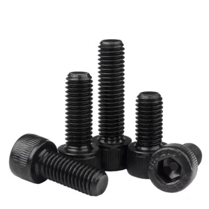 M2-M5 Socket Cap Head Screws High Tensile 12.9 Steel Black Hex Allen Key Bolts - Picture 1 of 79