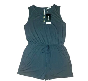 *BRAND NEW* Yidarton | Women's Gray Sleeveless Plus Size Romper | Size 2X | NWT - Picture 1 of 2