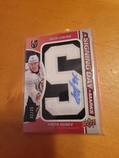2019-20 SP GAME USED DRAFT DAY MARKS NIKITA GUSEV 32/35 