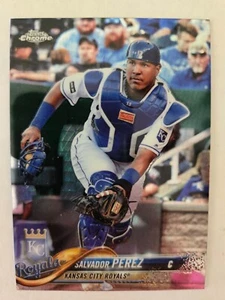 2018 Topps Chrome Baseball 107 Salvador Pérez Kansas City Royals - Imagen 1 de 2