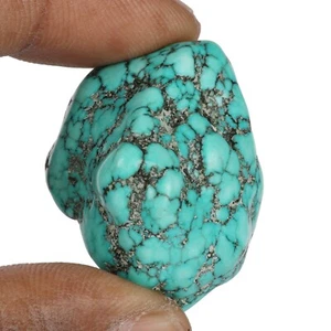 147 Ct. MINI AZUL Turquesa roca pulida cruda piedra áspera pepita curación FA-381 - Imagen 1 de 4