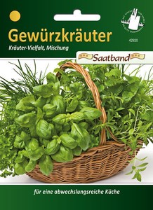 Kräuter-Vielfalt, Saatband, Kräutermischung Samen 42920