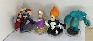 (4) Disney Infinity Figures Rapunzel Sully Thor Me Incredible - Picture 1 of 11