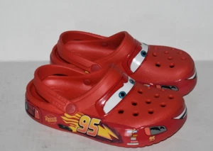 NUEVO Zueco Zapato Niño Lightning McQueen Croc Nuevo con Etiquetas Niño Disney Talla J3 - Imagen 1 de 4