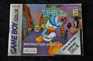 Donald Duck Quack Attack Gameboy Color Instruction Booklet Manual - Picture 1 of 1