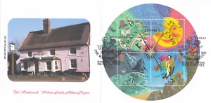 (138026) Minihoja meteorológica GB Brazier Pub FDC The Weathercock Woburn Sands 2001 - Imagen 1 de 1