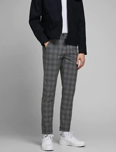 Jack & Jones Marco Connor Pantalones Chinos a Cuadros Streetwear Estilo Talla... - Imagen 1 de 15