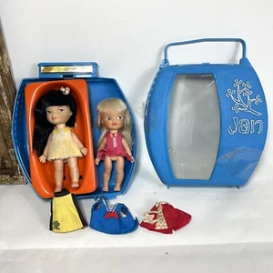 Muñeca de bolsillo Remco Jan vintage en estuche años 60 2 muñecas VER - Imagen 1 de 15