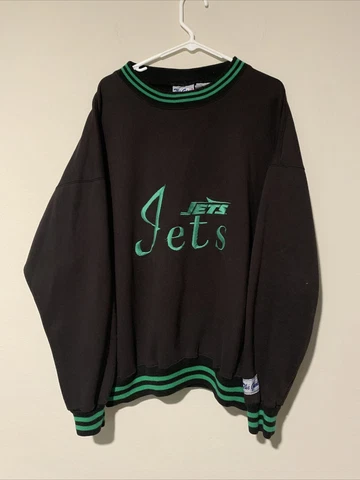 Vintage 90s The Game Jets Embroidered Sweatshirt XL- Has Flaws Cover