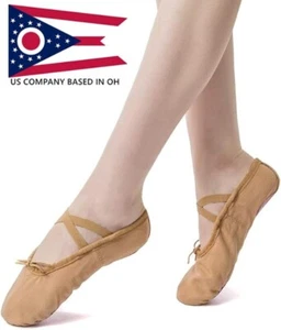 Zapatos con zapatillas de ballet de baile para niñas y adultos de moda # 1 de lona - Imagen 1 de 45