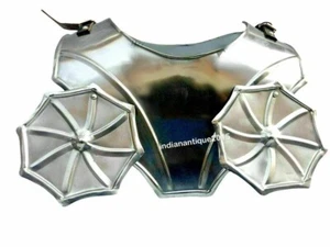 Medieval Shoulder Larp Armor Gorget Set W/Pauldrons Guard Halloween Replica Gift - Picture 1 of 2