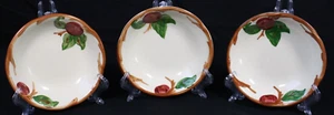 Vintage Franciscan Apple Dessert Bowls Set of 3 USA = - Picture 1 of 5