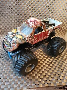 Mattel Hot Wheels Monster Jam Zombie Blue Tie Diecast Vehicle 1:24 Scale - Picture 1 of 12