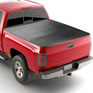 Roll-Up Soft Truck Tonneau Cover Compatible with 2007-2014 Chevy Silverado 1500/ - Picture 1 of 9