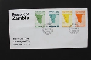 SC10 ZAMBIA 1975 FDC Namibia day - Picture 1 of 2