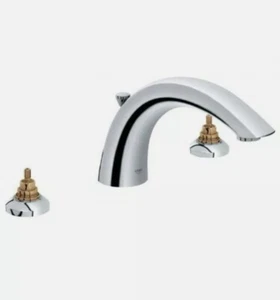 Grohe Arden 8" Widespread Two-handle Bathroom Faucet Chrome Finish Tun Filler - Picture 1 of 5