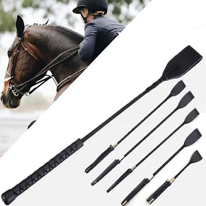 Crops équestres cuir PU double clapet fouet cheval sexe flagger épée retenue - Photo 1/16