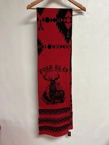 Ralph Lauren Polo Stag Sportsman 80% Wool Scarf - Picture 1 of 5