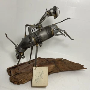 Bill Westfall - Bull Riding - Signierte Nutz & Boltz Skulptur Original Metallkunst - Bild 1 von 9