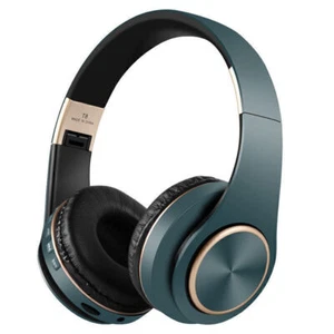 Wireless Bluetooth 3D Headphones Noise Canceling Over Ear Headphones Foldable - Picture 1 of 17