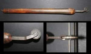 Vergoldeisen ROLLE 19. Jh. mit sehr großem Griff Bronze Einband Vergoldung Binder #136 - Bild 1 von 1