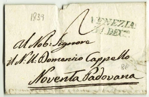 6086 01 PREFILATELICA VENEZIA X NOVENTA PADOVANA 1839 con testo - Picture 1 of 1