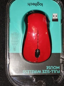 Logitech M310 Wireless Optical Mouse - Red - Picture 1 of 2