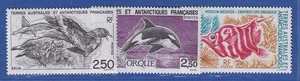 Französische Antarktis TAAF 1993 Tiere Möwe, Wal, Fisch  Mi.-Nr. 303-05 ** / MNH - Picture 1 of 1