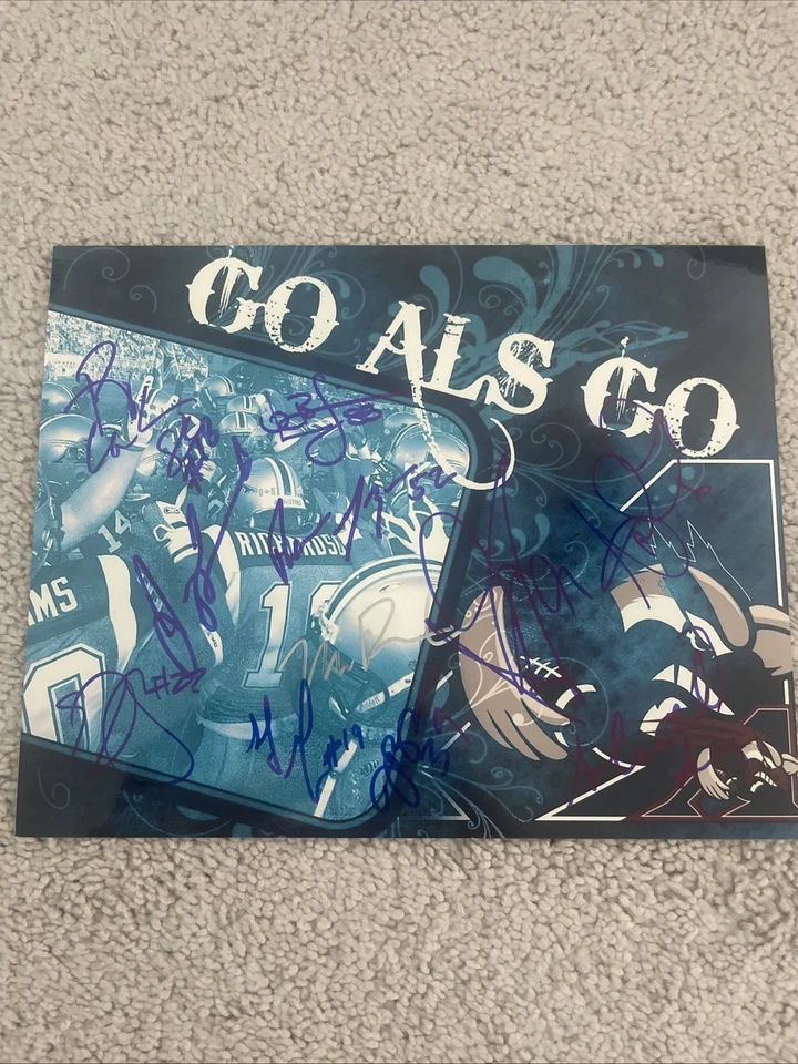 Foto assinada pelo time Montreal Alouettes 8x10 Anthony Calvillo futebol americano CFL - Imagem 1 de 1