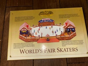 Gold Label Collection - Worlds Fair Skater Skating Rink 2007 Mr Christmas Works - Picture 1 of 7