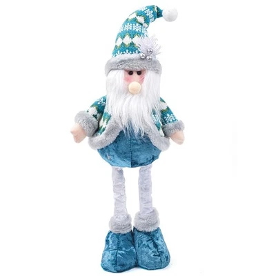Bezaubernde blaue Weihnachten Puppen weicher Stoff Santa Schneemann Elch Ornamen - Bild 1 von 4